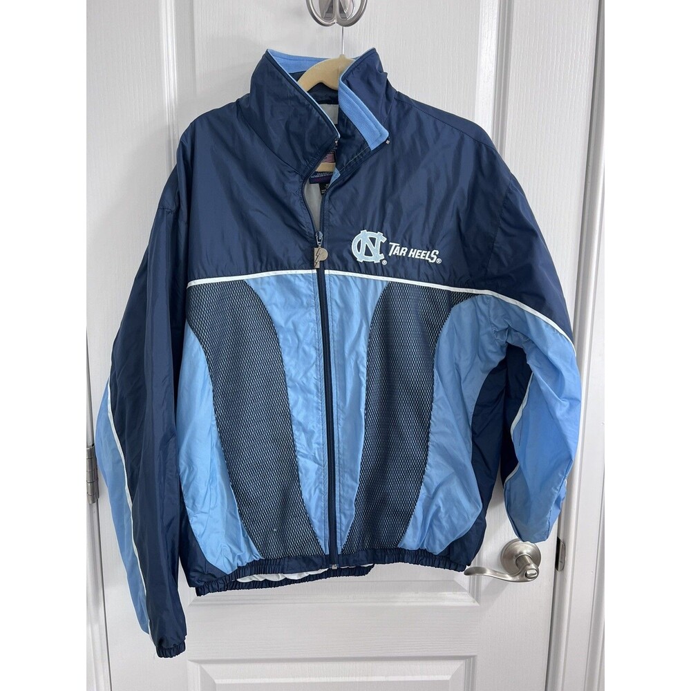 Pro Layer Carolina Panthers Windbreaker Jacket Mens Size M NFL Blue